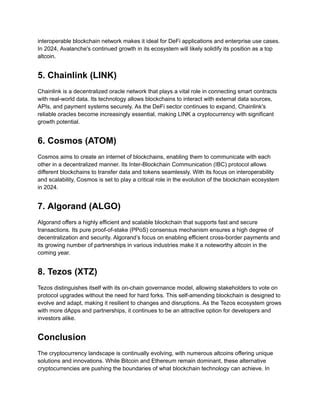 The Role of Algorand